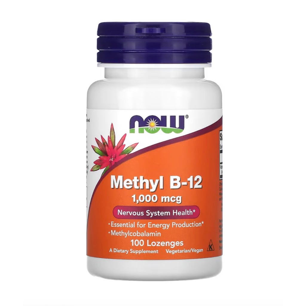 [ วิตามินบี 12 ] NOW Foods, Methyl B-12 (1,000 mcg) x 100 เม็ด/เคี้ยว //B12
