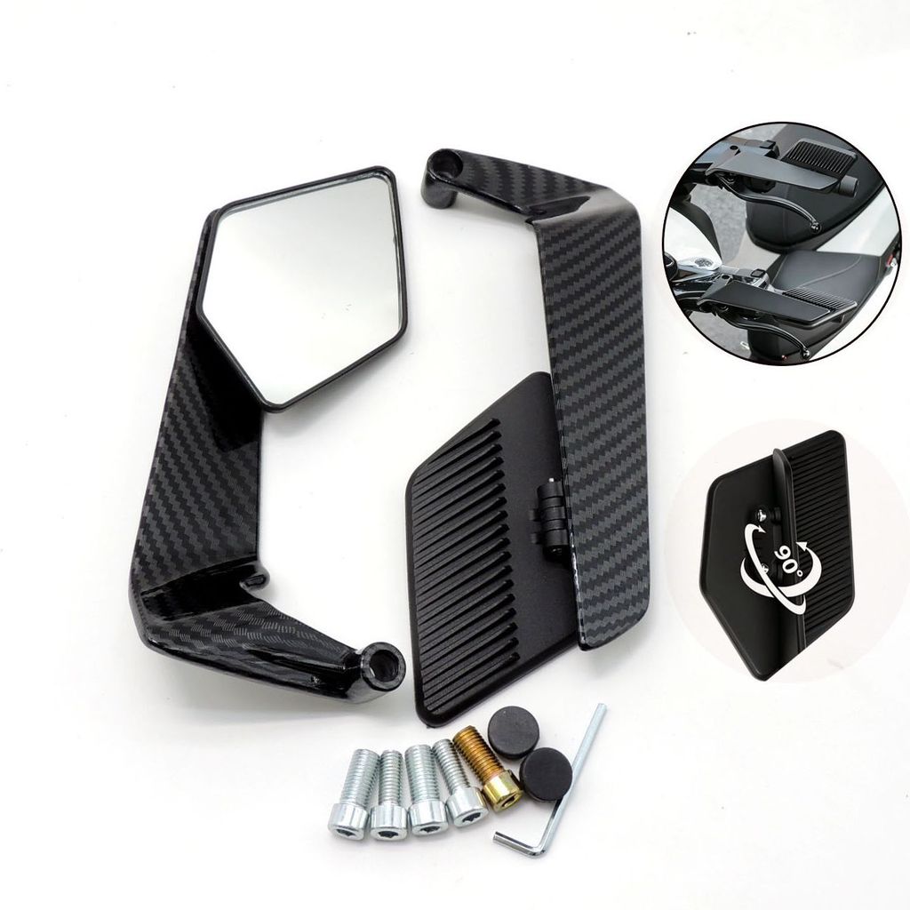 กระจกวิง พับได้ กระจกวิงเลท wave 1คู่ สำรับมอไซค์ทุกรุ่น เช่นWAVE MIO GPX R3 NAMX PCX CBR ADV150 CNC อะลูมิเนียมทั้งหมด