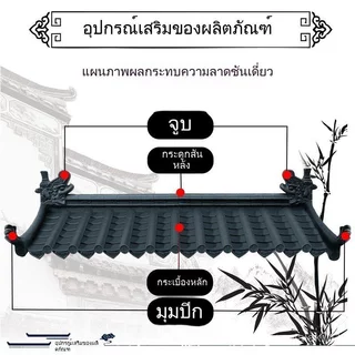 🔥จัดส่งรวดเร็ว🔥กระเบื้องเรซิน กระเบื้องโบราณ กระเบื้องตกแต่ง กระเบื้องพลาสติก กระเบื้องชายคาแบบจีน กระเบื้องมุงหลังคา
