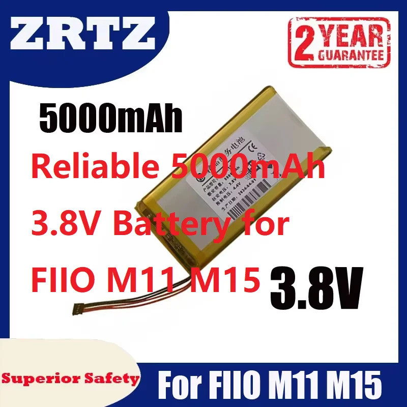แบตเตอรี่ 5000mAh 3.8V ที่เชื่อถือได้สําหรับ FIIO M11 M15