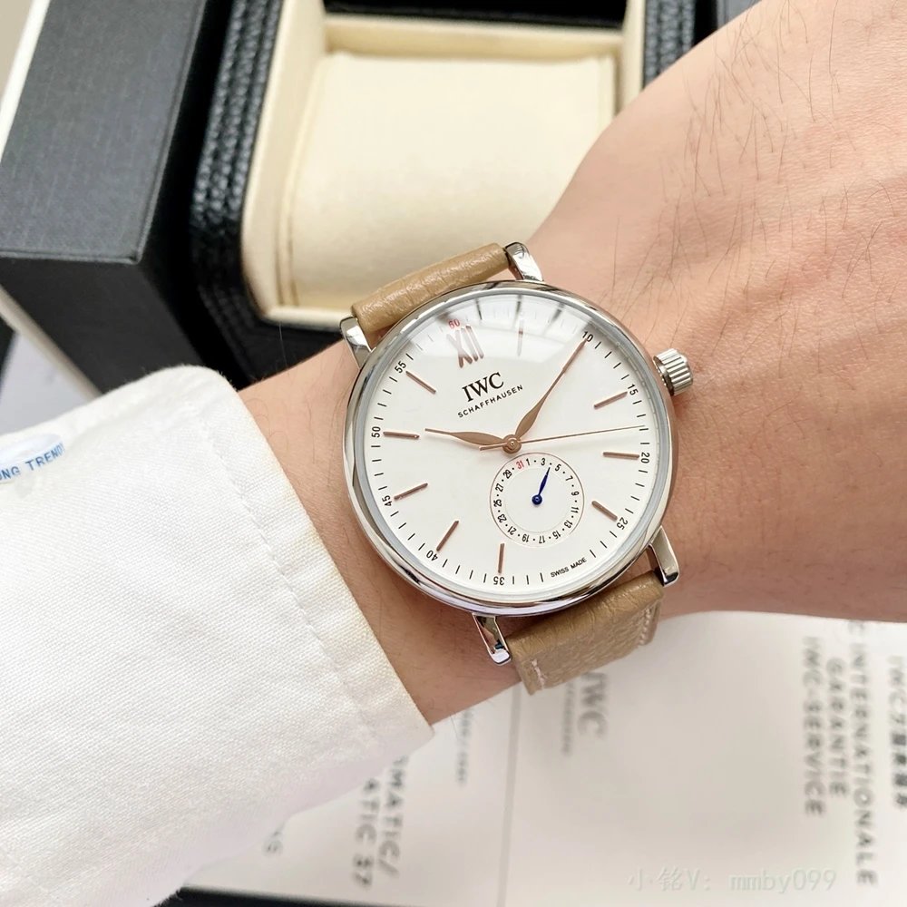 W 10,00 guo Baitao Fino ปฏิทินนาฬิกาข้อมือผู้ชายนาฬิกาธุรกิจที่เรียบง่ายนาฬิกาอัตโนมัติ 3835 Mechani