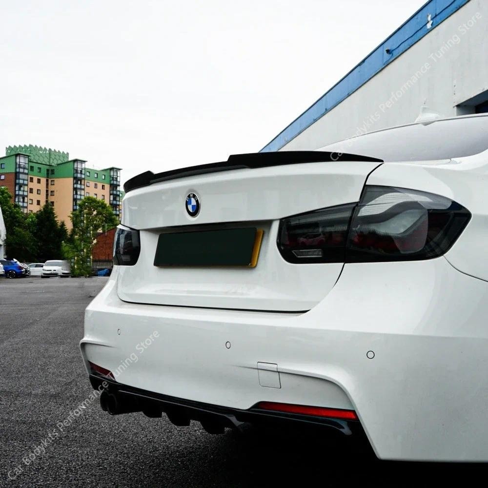 สําหรับ Bmw F30 F80 M4 สไตล์สปอยเลอร์หลัง Wing 3 Series 318i 320i 320d 330d M340i M340d Bodykits ด้า