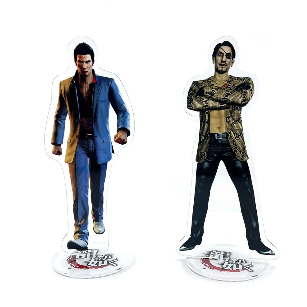 Standee Like a Dragon Yakuza mô hình mica Kiryu Kazuma Goro Majima Ryuu ga Gotoku trang trí bàn học decor quà tặng anime