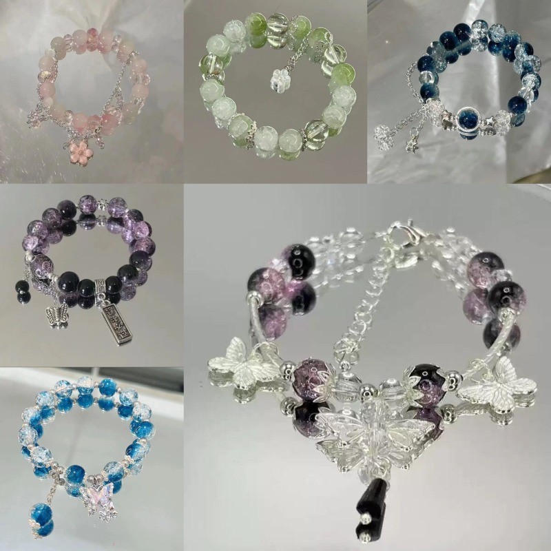 Diablo ใหม่จีนสร้อยข้อมือลูกปัดผู้ชาย Retro สไตล์แห่งชาติ Gossip Lion Dance นักเรียนผีเสื้อเครื่องประดับขายส่ง