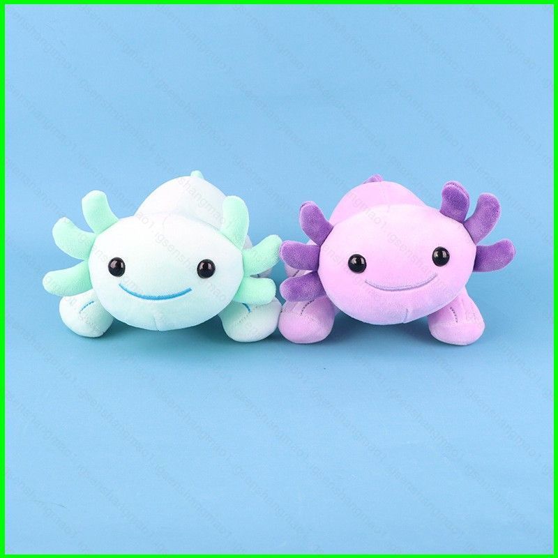 PS1 Axolotl Mexican Salamander Plushie ตุ๊กตาผ้าฝ้ายน่ารักตุ๊กตากระเป๋า Charm SP1