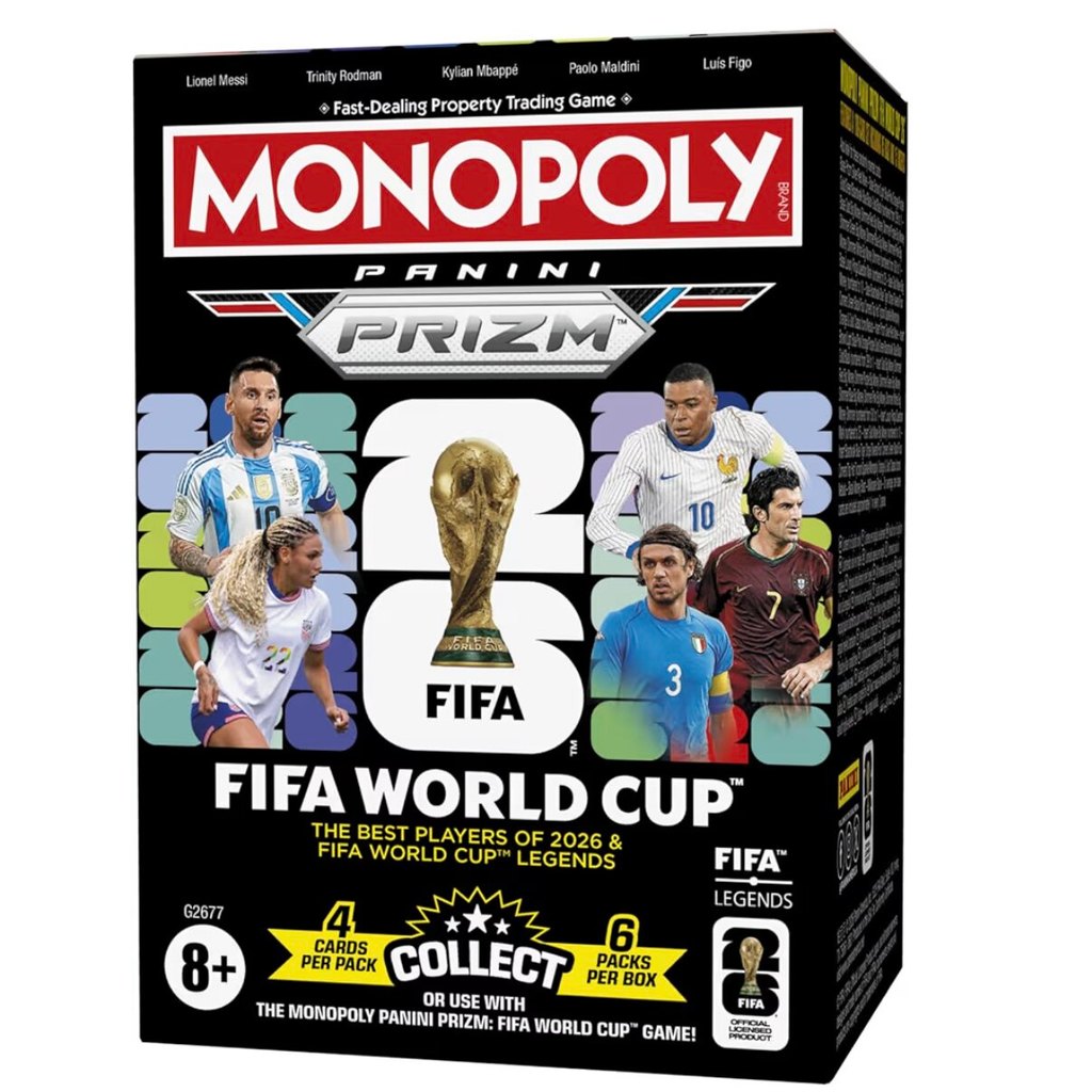 Monopoly panini FIFA 2026 Monopoly Prizm