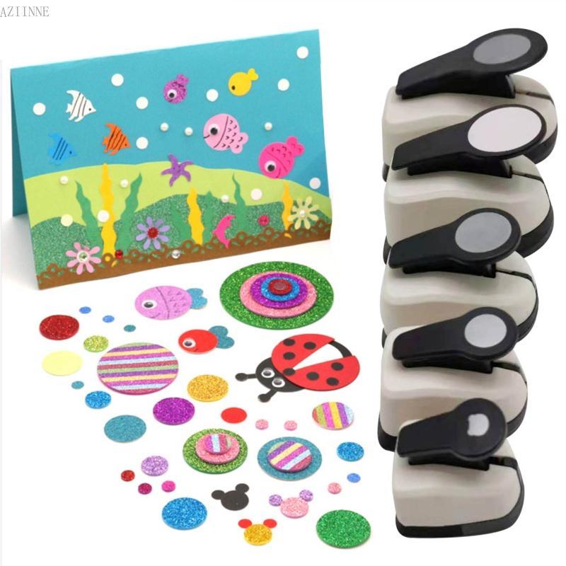 Aziin Hole Puncher Craft Paper Puncher Round Hole Punch สําหรับการ์ดทํา