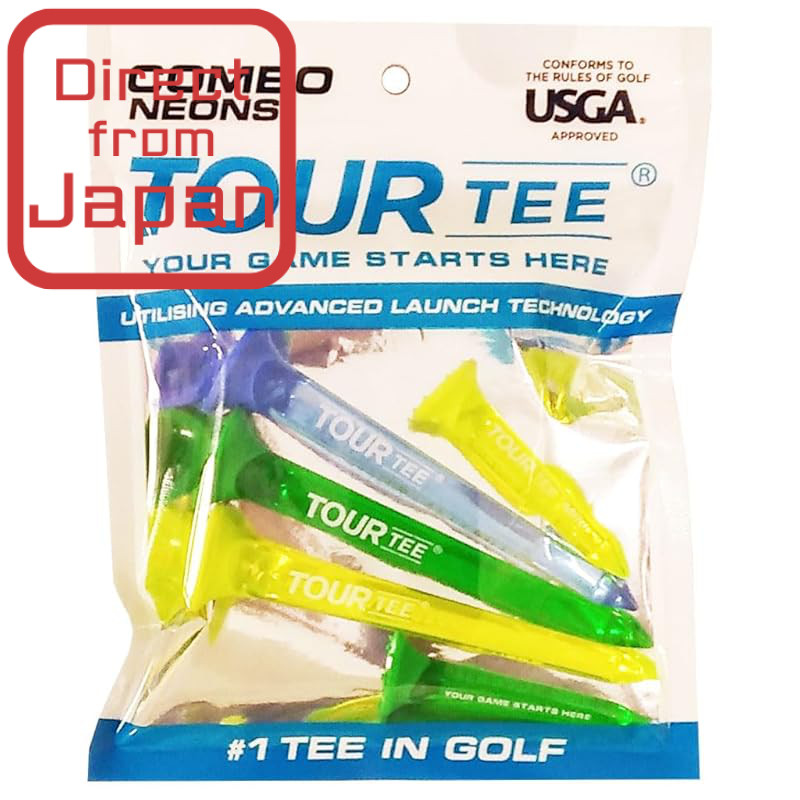 Tour Tee COMBO NEONS Golf Tees (5-Pack)