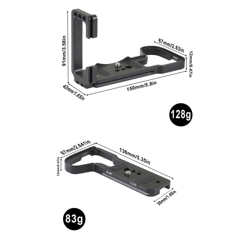แนวตั้งแร็กเก็ต Quick Mounting L แผ่นเหมาะสําหรับ Panasonic S1RII/S1IIE กล้อง Stabilizer ขาตั้งกล้อง