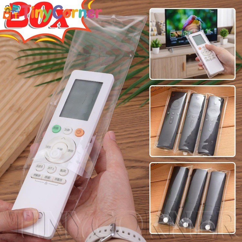 [จัดส่งรวดเร็ว] 5/10/20PCS ฝาครอบรีโมท 5 แพ็ค EVA โปร่งใสป้องกัน,กันฝุ่นกันน้ําล้างทําความสะอาดได้สําหรับกล่องรับสัญญาณทีวี AC, Universal Fit /Nice Choice