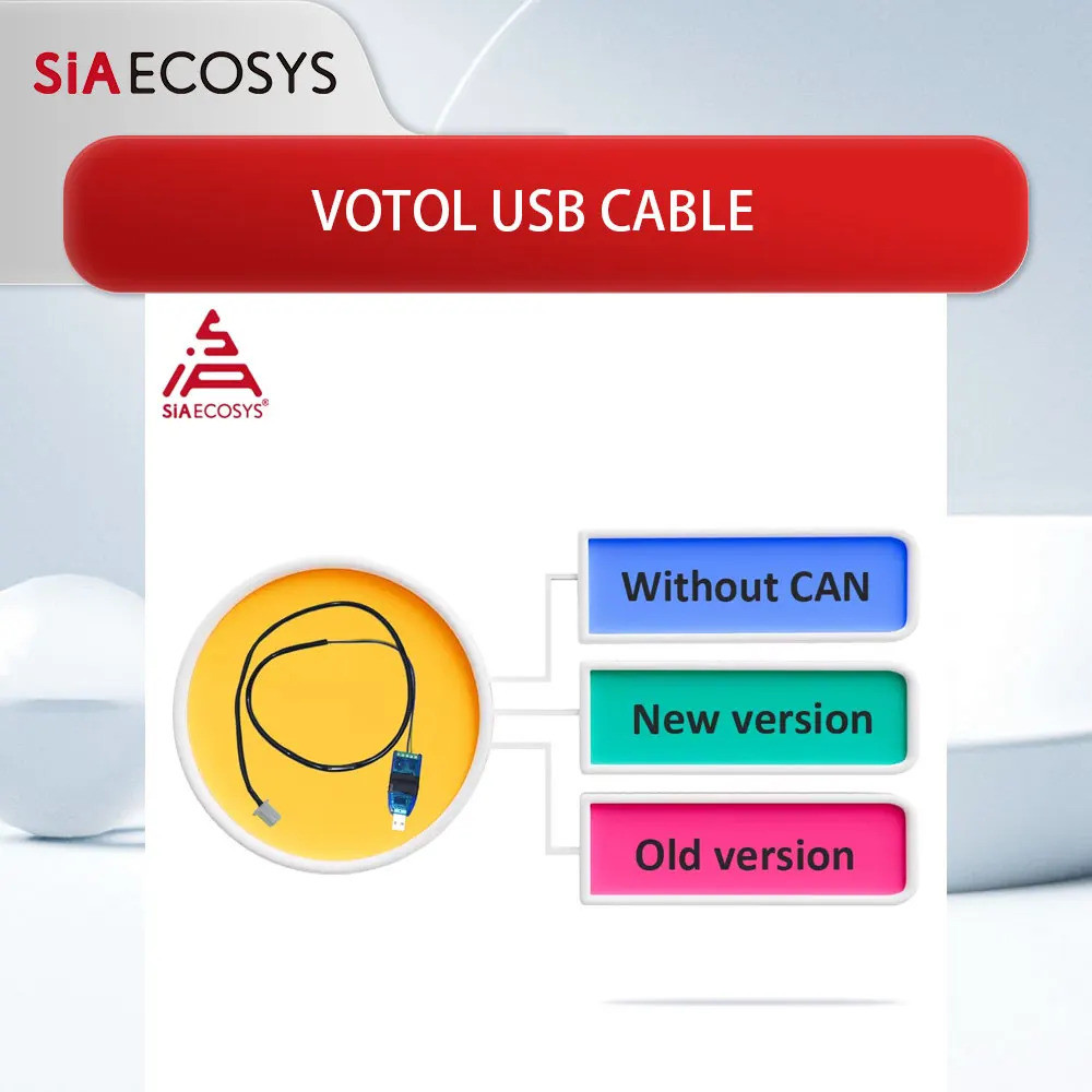 Votol สาย USB สําหรับคอนโทรลเลอร์ที่ตั้งโปรแกรมได้ Votol Controller จาก SiAECOSYS