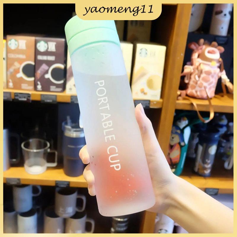 YM 600ml ความจุขนาดใหญ่กีฬาผลไม้น้ํามะนาวดื่มขวด Infuser ใสขวดน้ําพลาสติกแบบพกพา TH