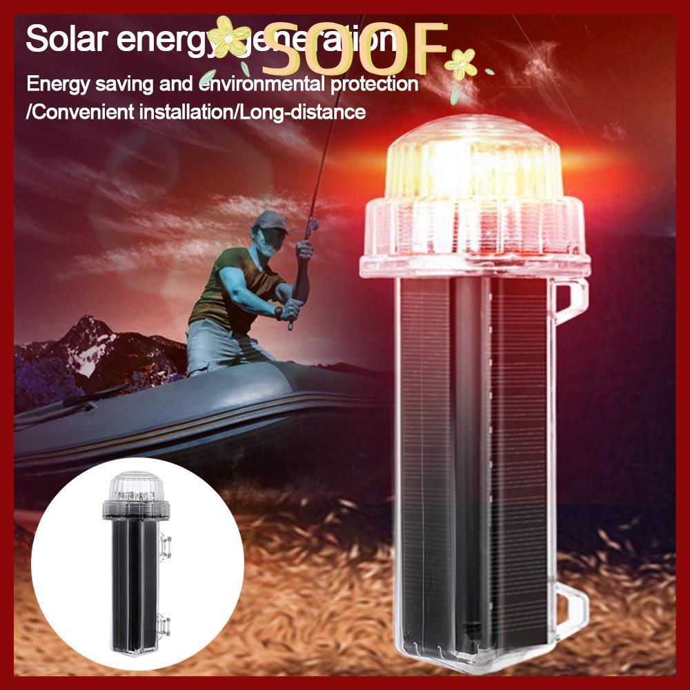 จัดส่งจากประเทศไทยSOOF Mark/Position Waterproof Flash Boat Light Powered กระพริบ Marine