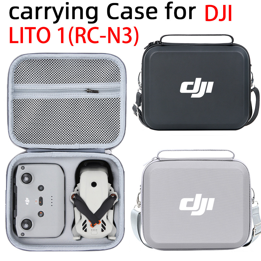 สําหรับกระเป๋าเก็บ DJI LITO 1/X1 ไฟฟ้าคู่ RC-N3 รีโมทคอนโทรลเครื่องเดียวกล่องรวม, กระเป๋าสะพายข้างเดียว Lito 1 โดรนกล่องเก็บอุปกรณ์เสริม