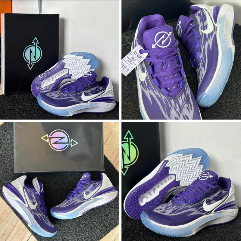รองเท้าบาสเก็ตบอลสีม่วงผู้ชายใหม่ล่าสุดจาก GT Cut 2 University Purple