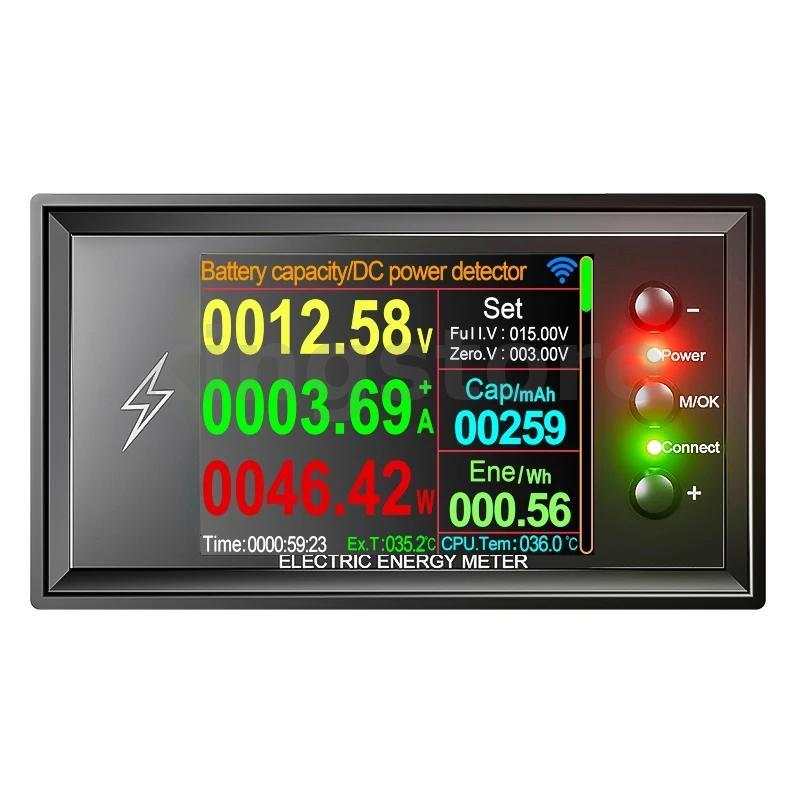 DT20W สมาร์ทแบตเตอรี่ลิเธียมเครื่องทดสอบความจุ 0-420V 30A-600A WiFi Tuya App รีโมทคอนโทรลดิจิตอลจอแสดงผล
