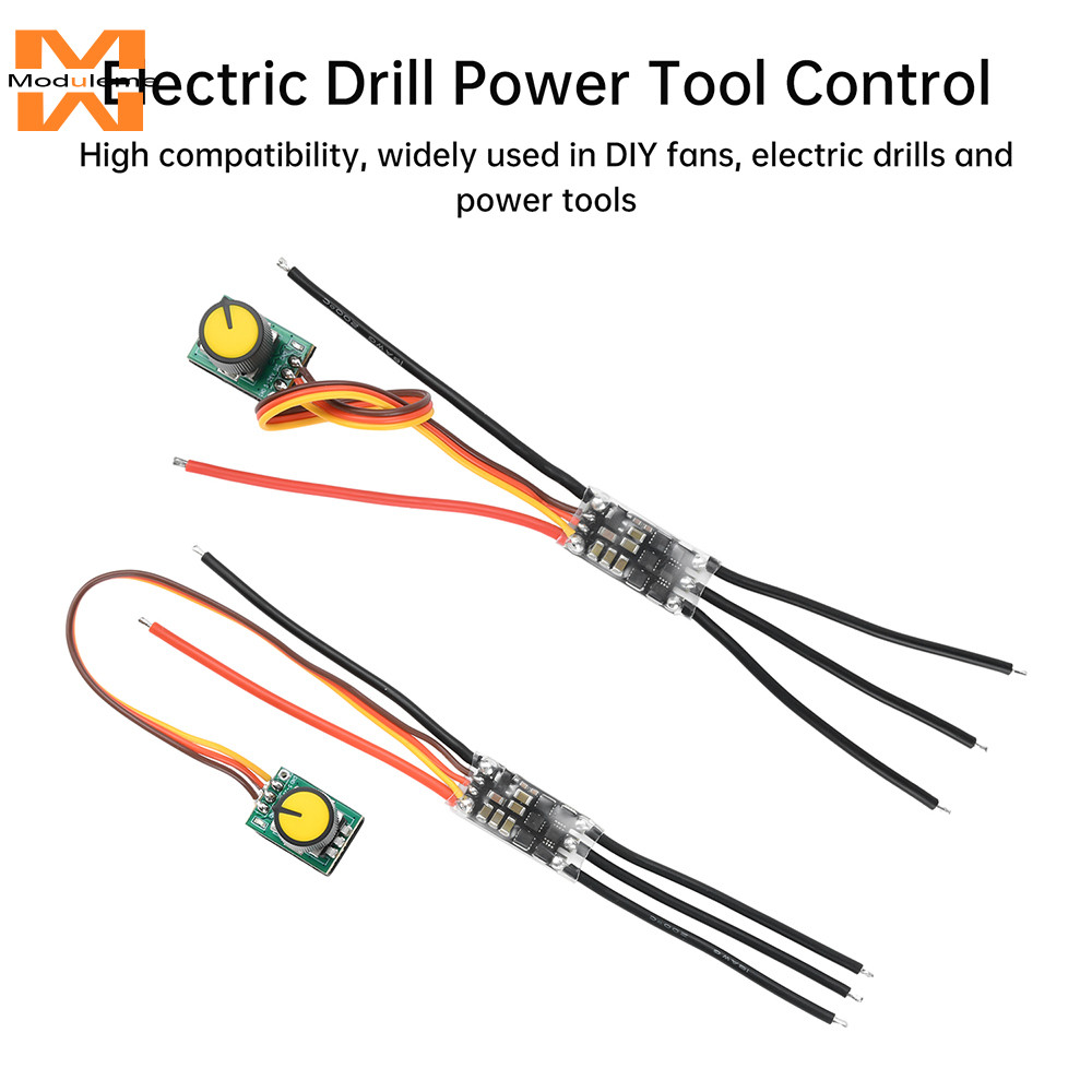 DIY พัดลมการปรับเปลี่ยน 20-30A Bidirectional Brushless ESC โมดูลสว่านไฟฟ้าควบคุมเครื่องมือ