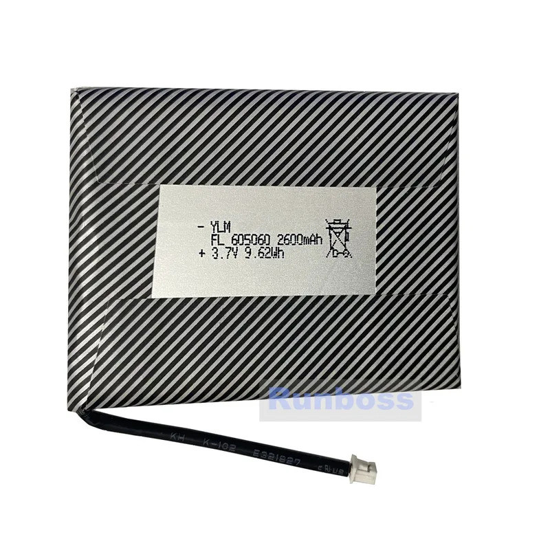 3.7v 2600mah 605060 Lithium Polymer Battery For Anbernic RG35XX Handheld Game Console Pda Digital Pr