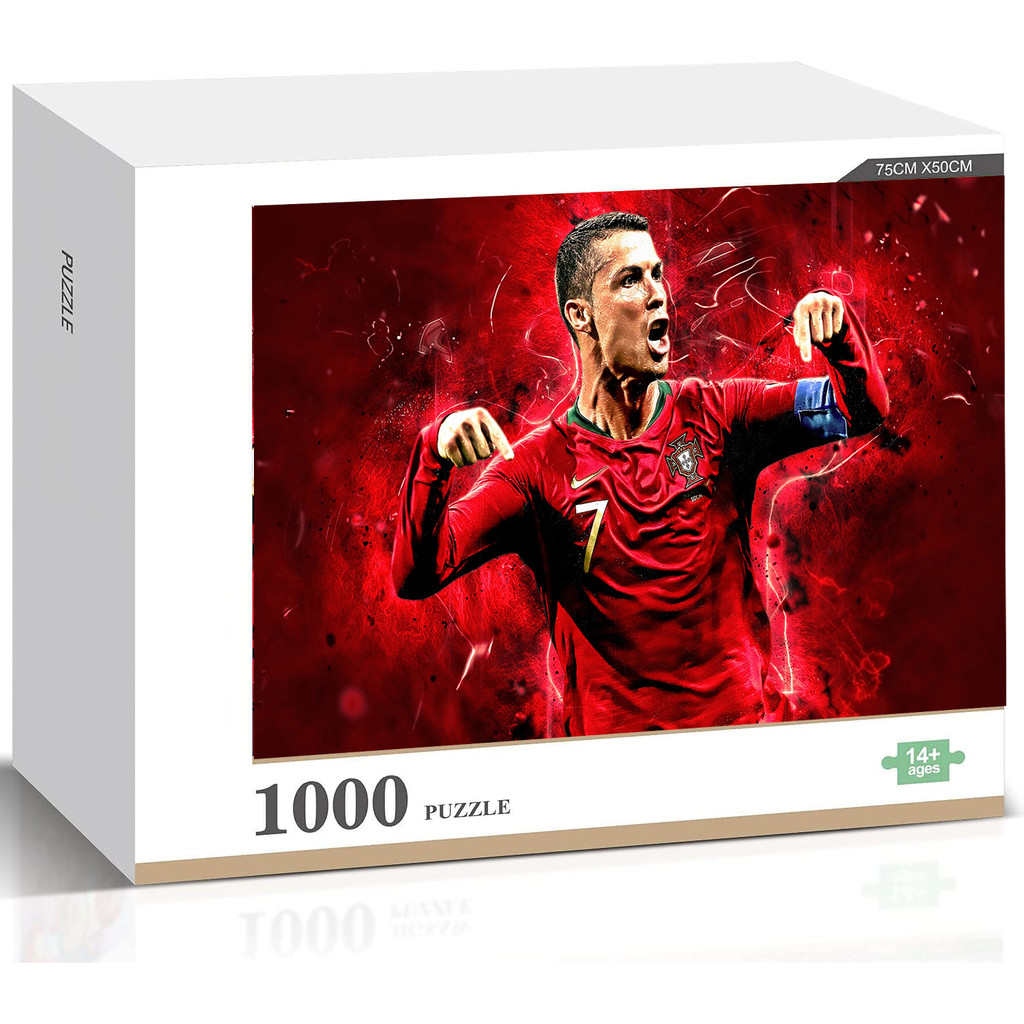 CR7 โรนัลโด้จิ๊กซอว์ปริศนาของเล่นบีบอัดเกมตกแต่งบ้านของขวัญ