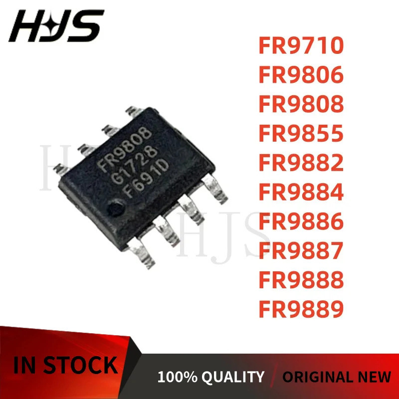10pcs SOP-8 FR9886 FR9808 FR9710 FR9888 FR9889 FR9884 FR9887 FR9806 FR9882 FR9855 ยี่ห้อใหม่ชิป ic m
