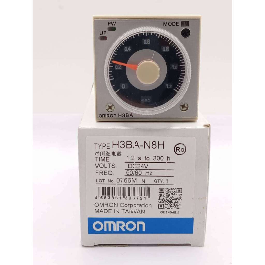 H3ba-n8H แบรนด์แท้ ทามเมอร์ H3BA-N8H (1.2S to 300h)24VDC Power On Delay Timer(พร้อมซ๊อกเก็ต)8ขา ใหม่