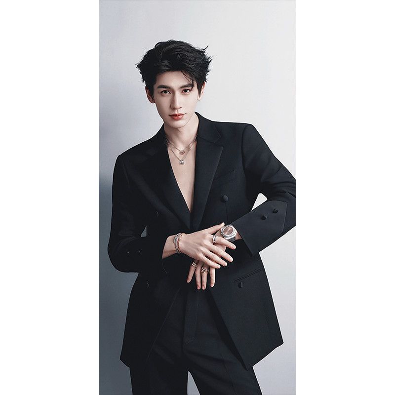 จาง หลิงเหอ โปสเตอร์รูปแบบใหม่ดาวหล่อภาพวอลล์เปเปอร์แผ่นขนาดใหญ่ห้องห้องนอนตกแต่งผนังวอลล์เปเปอร์กาวในตัวสติ๊กเกอร์ติดผนังพีดาวโปสเตอร์26.4.26
