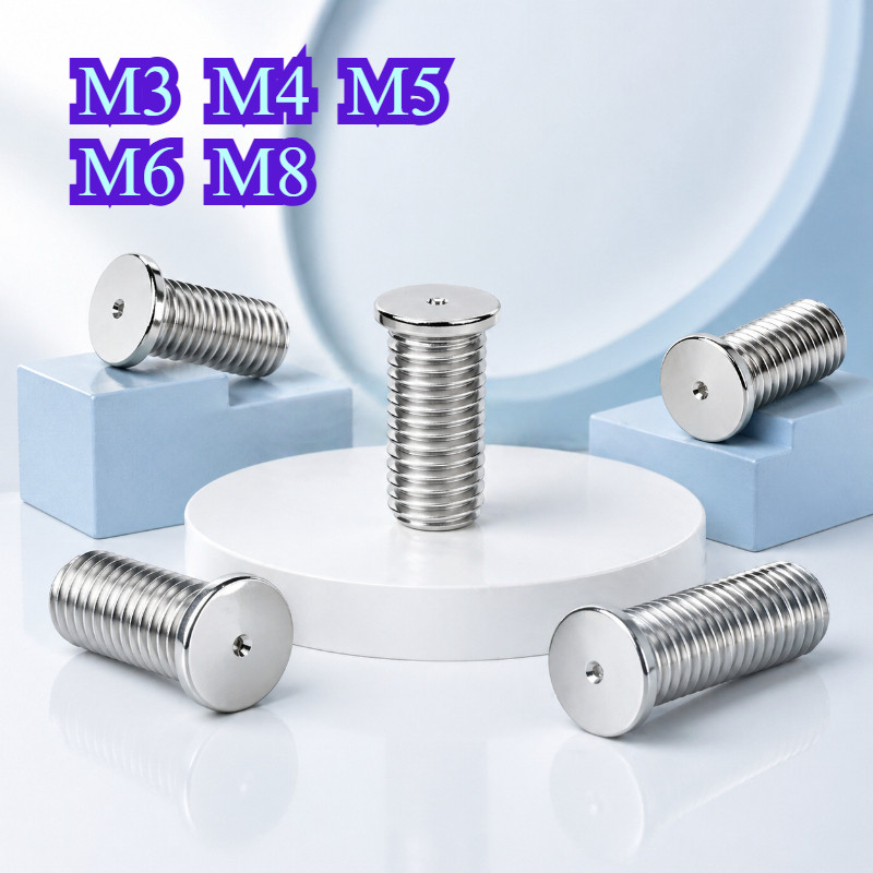 304 สแตนเลสสตีล headless จุดเชื่อมสกรู, stepless เชื่อมสตั๊ดประเภท B เมล็ดเชื่อมสกรู M3/M4/M5/M6/M8 