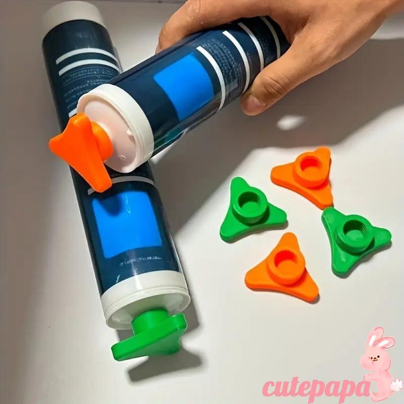 Cutep Universal Caulk Tube Cover หลายสีซิลิโคน Sealant Cap ชุดปกป้องหลอดกาวจาก Air Exposure