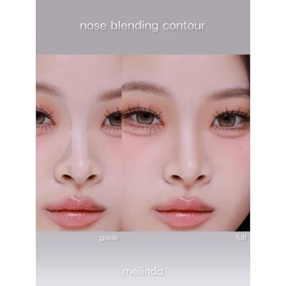 [📦 ส่งด่วน - ราคาถูก ] คอนทัวร์สติ๊ก เนื้อครีม มีแปรงในตัว Meilinda Nose Blending Contour (MC5110)