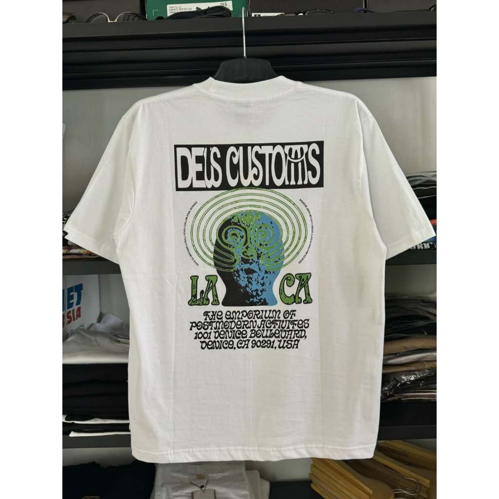 Deus Fashion Street Wear เสื้อยืด Street Wear Cotton Fashion Round Neck Short Sleeve324325