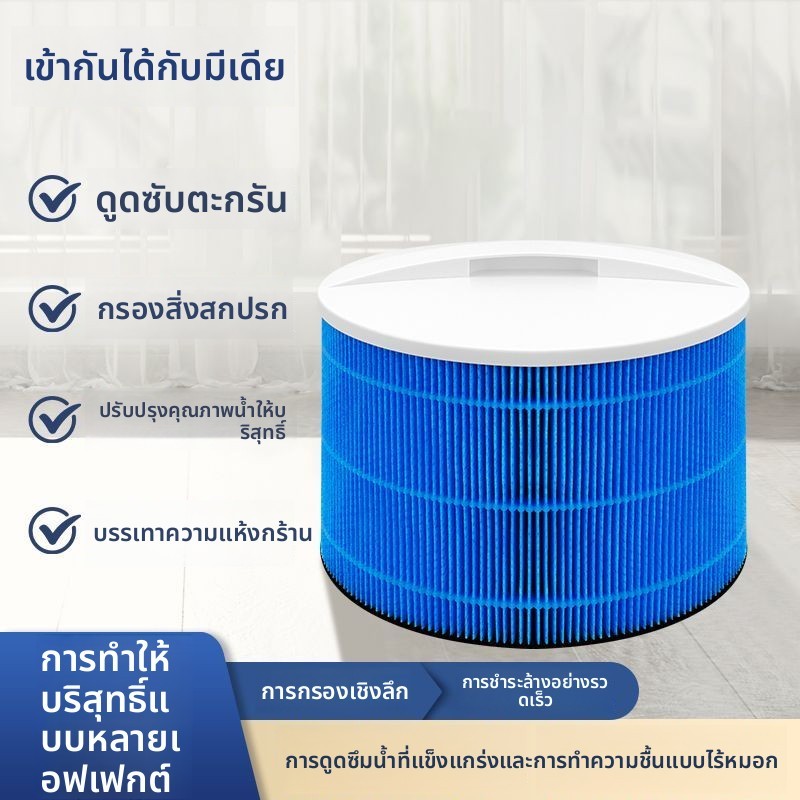 ไส้กรองทำความชื้นเครื่องฟอกอากาศรวมรุ่น Midea StarClear KJ650 KJ700 KJ600 KJ600F-LM1S อะไหล่ทดแทน