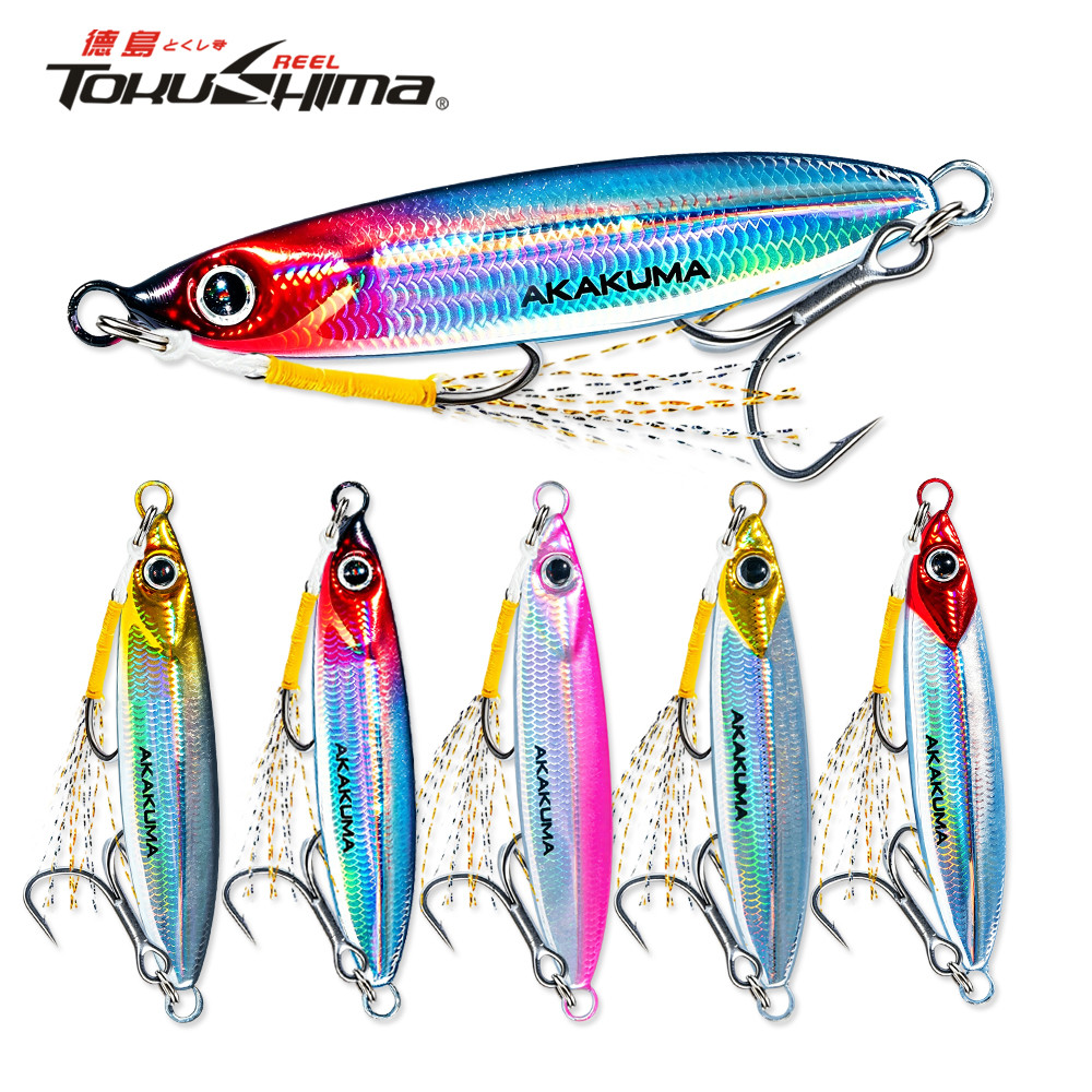 เลเซอร์ไมโครจิ๊กเหยื่อตกปลา 10g-30g Dual Hook Sinking Casting เหยื่อเหยื่อแข็งประดิษฐ์