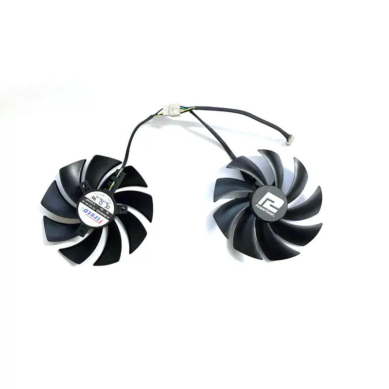 สําหรับ Powercolor Radeon RX6600 6600XT 6650XT Red Devil กราฟิกการ์ดเปลี่ยนพัดลม 95 มม.4PIN FD10015H