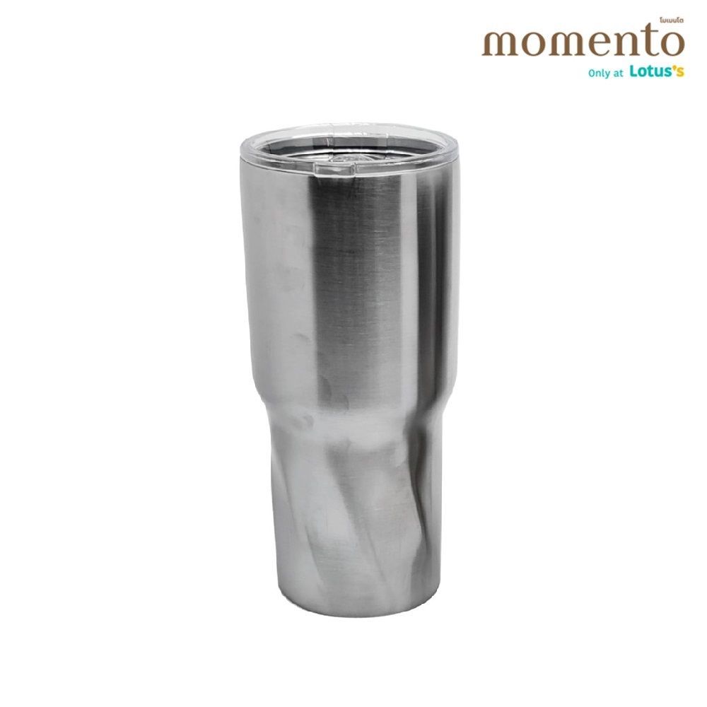 [สินค้าส่งด่วน]  โมเมนโต แก้วเก็บความเย็นสีเงิน SS 30 ออนซ์ MOMENTO STAINLESS STEEL INSULATED DRINK 