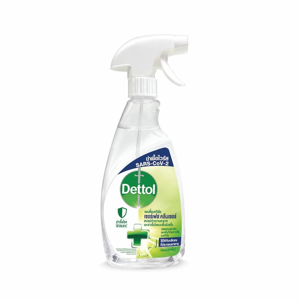 [สินค้าส่งด่วน]  เดทตอลสเปรย์ฆ่าเชื้อพื้นผิวไลม์ 500มล. DETTOL SURFACE CLEANSER LIME+MINT 500ML