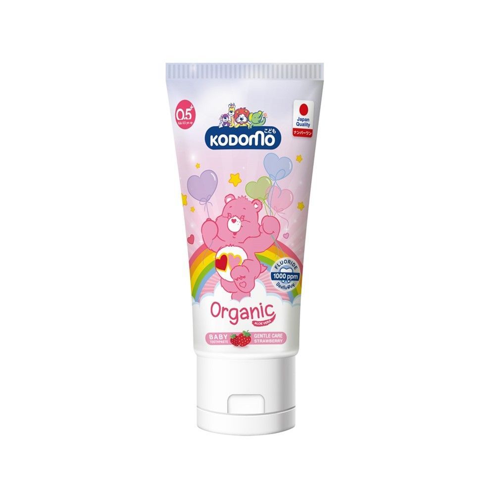 [สินค้าส่งด่วน] โคโดโม ยาสีฟัน ออร์แกนิค สตรอเบอร์รี่ 40 ก. KODOMO ORGANIC STRAWBERRY TOOTHPASTE 40 G.