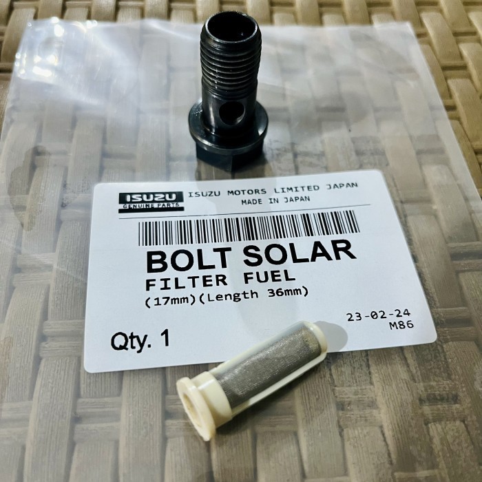 สลักเกลียวดีเซล + กรองดีเซล ISUZU TRAGA ELF NMR NKR 71 NMR 81 NLR 85