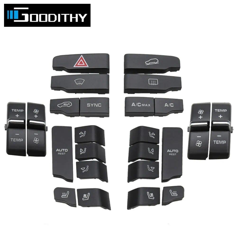 ภายในรถ Central Control Function ปุ่มเครื่องปรับอากาศปุ่ม Caps สําหรับ Porsche Cayenne 7P5 Panamera 