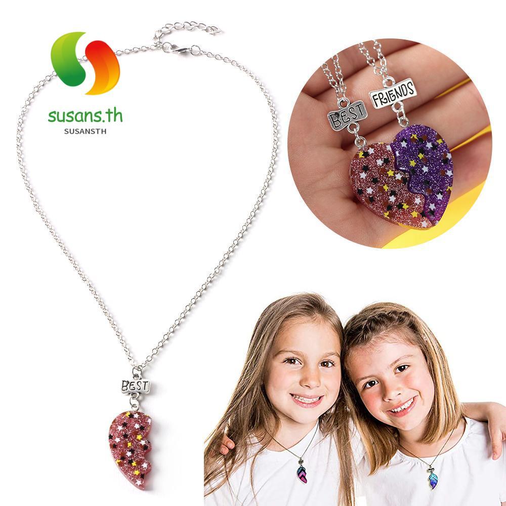 SUSANS BFF สร้อยคอ เครื่องประดับแฟชั่น สร้อยคอมิตรภาพ ของขวัญ
