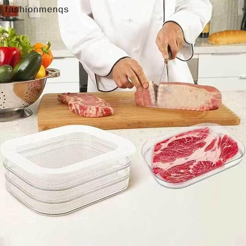 (GOOD) ภาชนะเนื้อสําหรับตู้เย็น Staable Cold Cuts ภาชนะเก็บพร้อมฝาปิดใสสําหรับ Deli Meat Bacon Chees