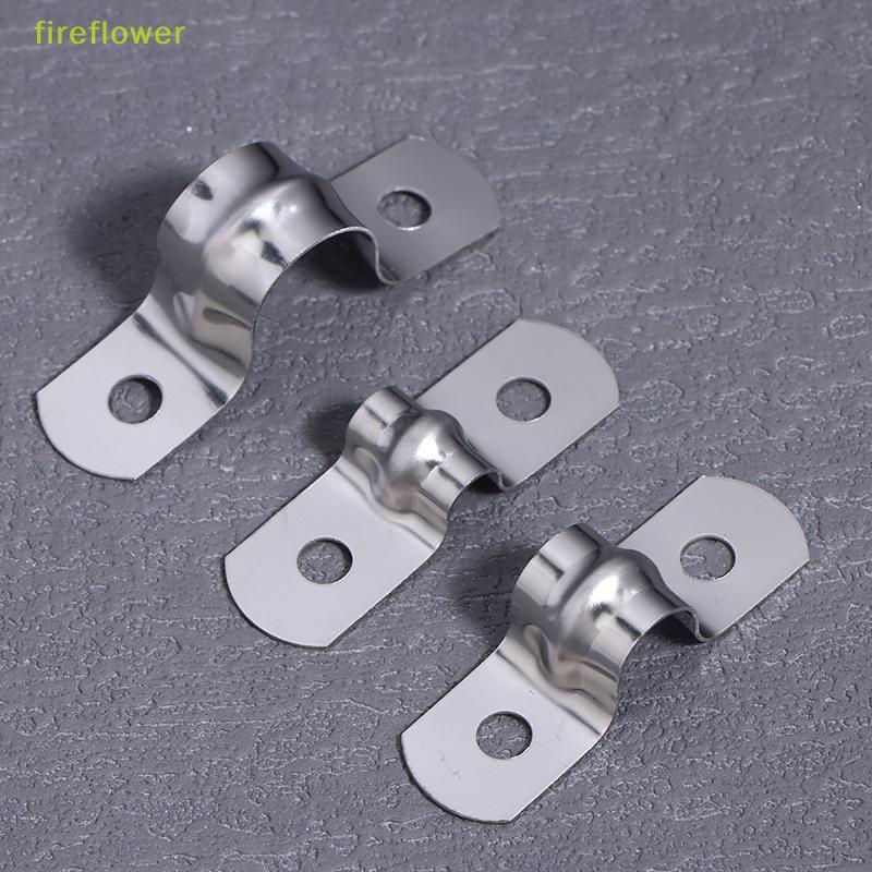 [fireflowerM] สแตนเลส U-Shaped Tube Clamp อานโลหะ Tube Clamp U Conduit Braet สําหรับการใช้งานสําหรับ