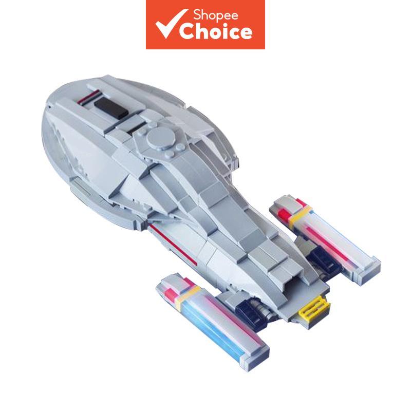 Space Star Trek USS Voyager starship building blocks ของเล่นสําหรับของขวัญเด็ก MOC-16925 อิฐ
