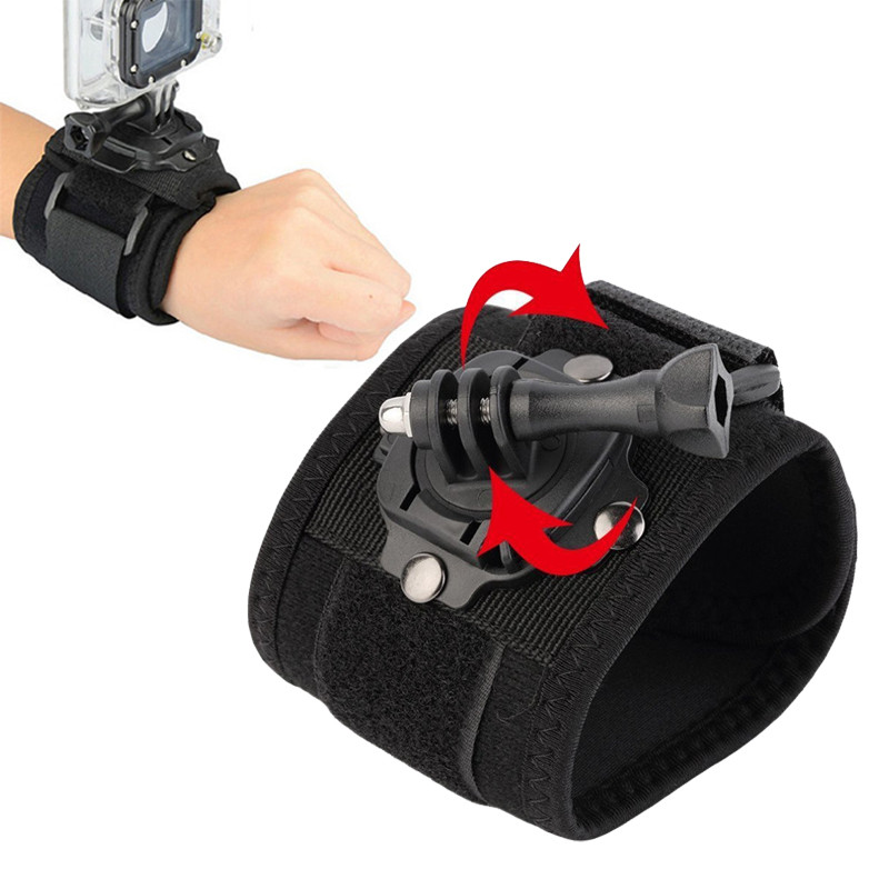 การหมุน 360 องศา Gopro สายรัดข้อมือสายรัดแขน Mount สายรัดข้อมือสําหรับ GoPro Hero 13 12 11 10 9 8 Insta 360 X4 DJI Action 5 Pro