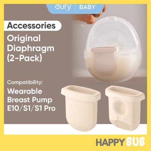 Eufy Diaphragm (2-Pack) สําหรับเครื่องปั๊มนมสวมใส่ E20/E10/S1/S1 Pro ทําความสะอาดง่ายและติดตั้ง
