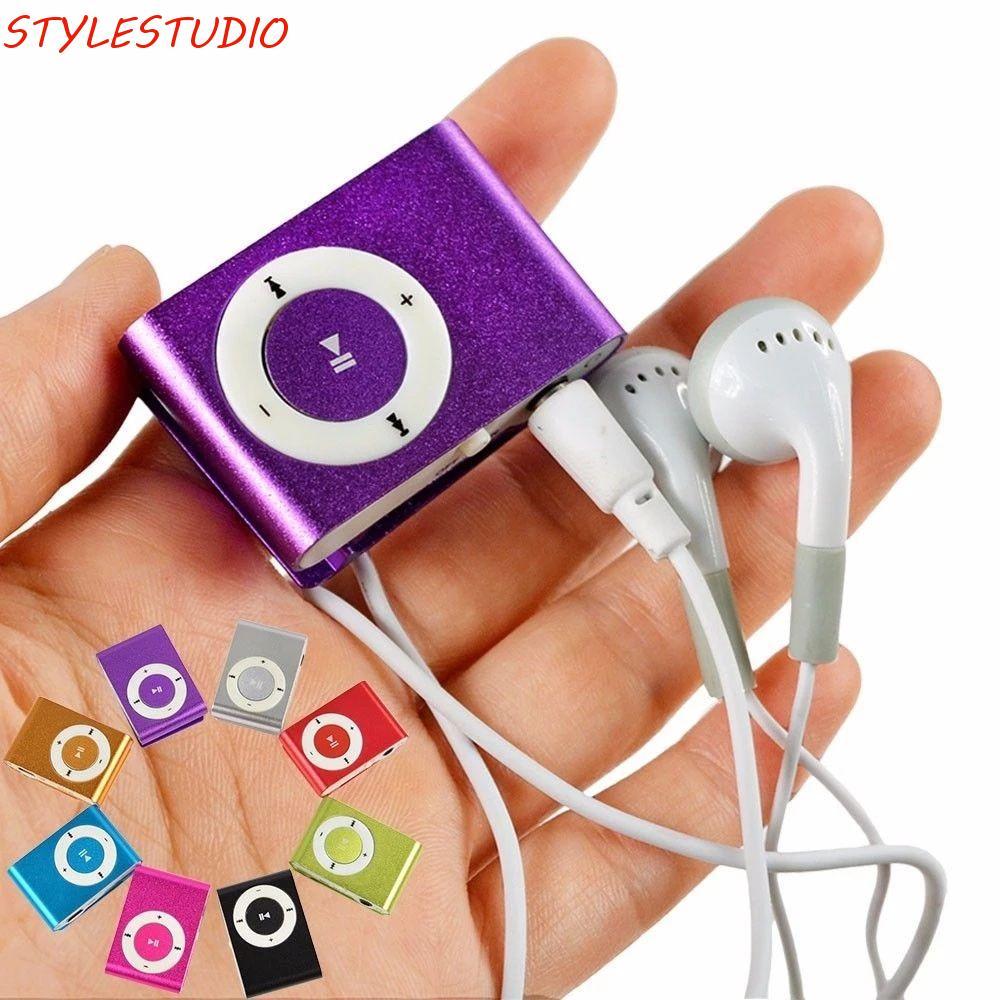 STYLESTUDIO เครื่องเล่น MP3 แบบพกพาแฟชั่นเครื่องเล่นสื่อกันน้ํา Mini Walkman เครื่องเล่นเพลง