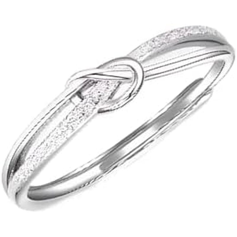 1 pcs Love Heart Knot Copper Rings for Men Ring Non Tarnish Open Adjustable Rings