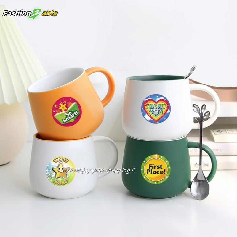 Fashion.shop03 500PCS แรงบันดาลใจภาษาอังกฤษม้วนStiersปรับแต่งรางวัลน่ารักตกแต่งแล็ปท็อปเครื่องเขียนนักเรียนDecals CAD
