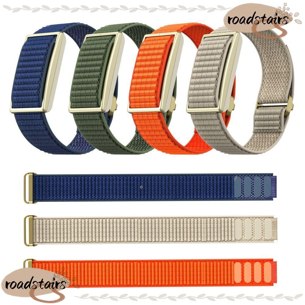 สายสปอร์ต ROADSTAIRS,Breathable Loop Design Fitness Tracker Strap,ไนลอนปรับสายรัดข้อมือสําหรับPolar 