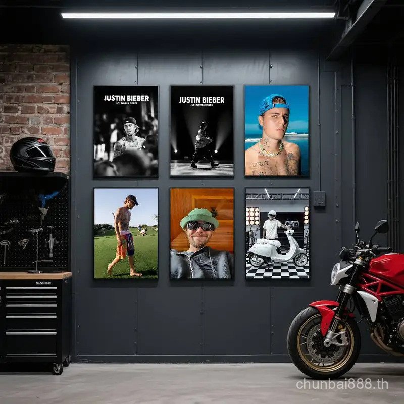 2025 นักร้อง J-Justin B-Bieber ล่าสุดโปสเตอร์พิมพ์อะนิเมะสไตล์ตกแต่งบ้าน Ideal ของขวัญ Perfect Room 