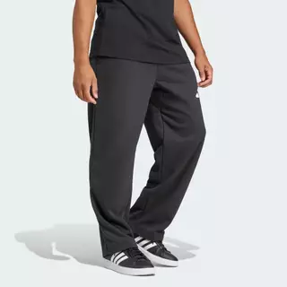 adidas ไลฟ์สไตล์ กางเกงขายาว Essentials Wide Leg 3 Bar Logo ผู้ชาย สีดำ JF3604